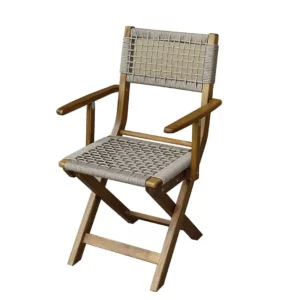 Стул из акации CALISTO складной с подлокотниками